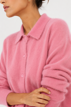 Brushed Collared Cardigan