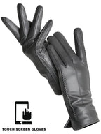 Touchscreen Leather Gloves