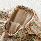 Textured Muslin Long Pyjama Set with Elegant Piping