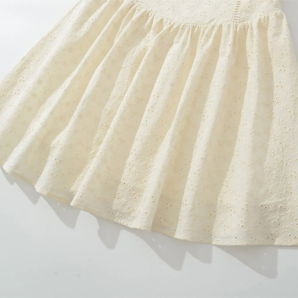 Broderie Anglaise Corset Mini Dress