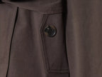 Wrap-Belt Cropped Trench Jacket