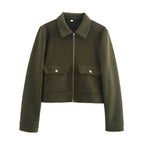 Collared Zip-Front Jacket