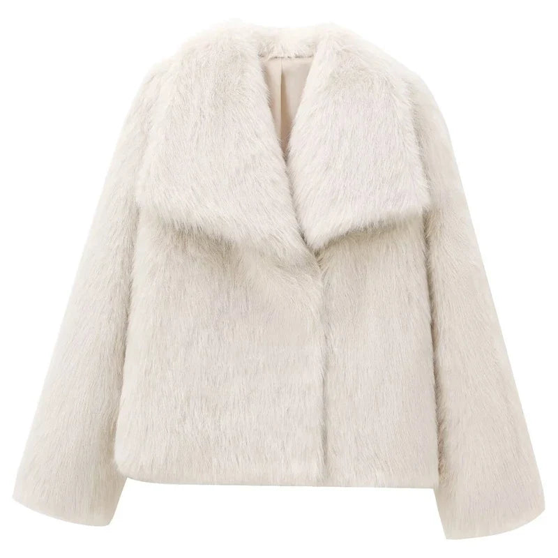 Plum Plush Longline Coat