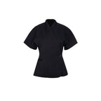 Tailored Wrap-Front Peplum Jacket