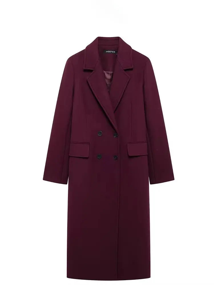 Double-Breasted Longline Coat