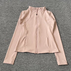 Sculpted High-Neck Zip Jacket
