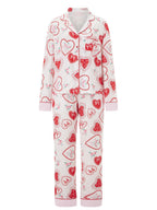 Premium Cotton Long Pyjama Set with Fine Piping