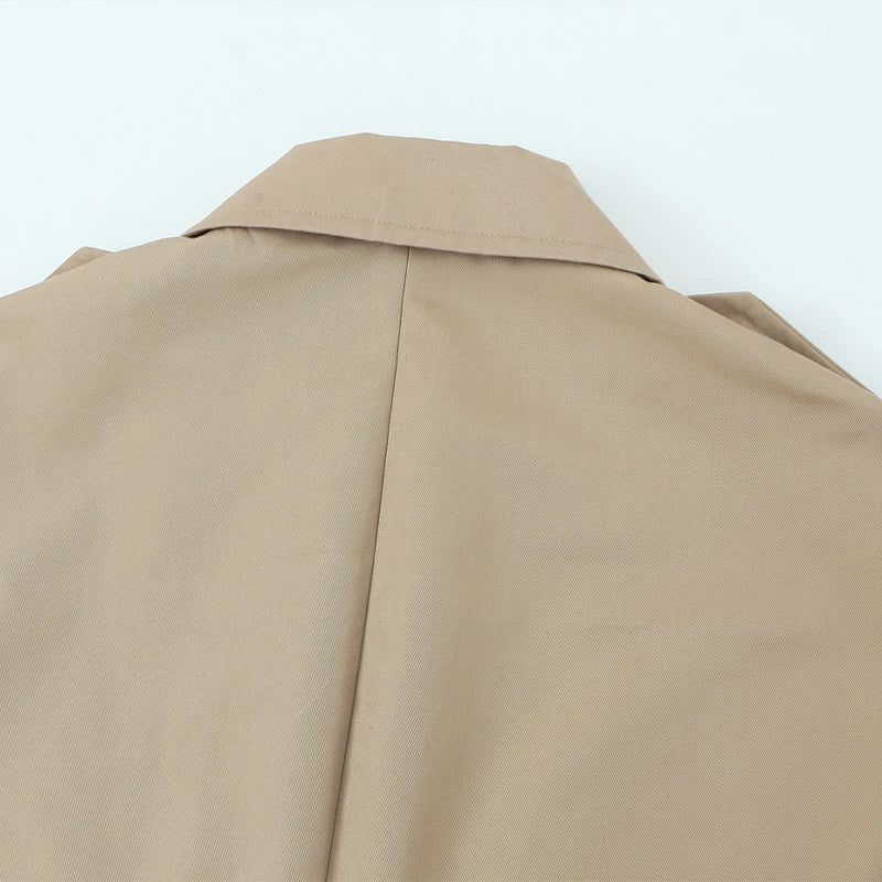 Cropped Double-Button Utility Jacket