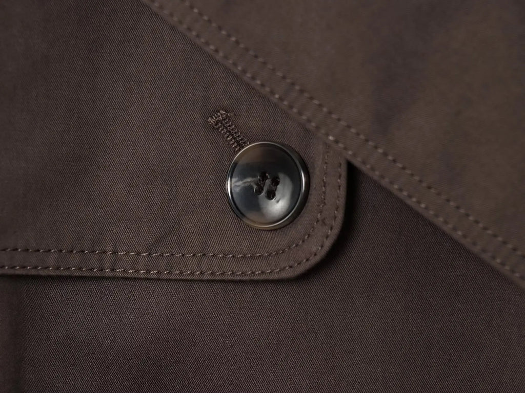 Wrap-Belt Cropped Trench Jacket