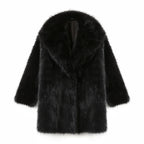 Oversized Shaggy Faux-Fur Coat
