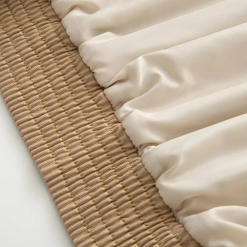 Cropped Wrap-Front Trench Jacket