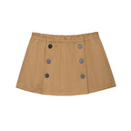 Multi-Pocket Field Jacket and Buttoned Mini Skirt Co-ord