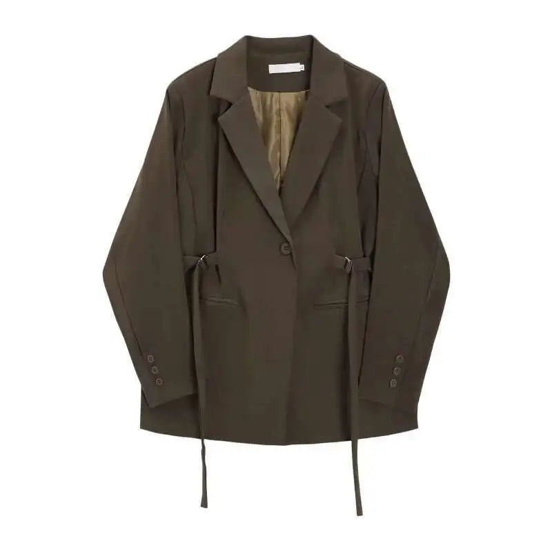 Cinched-Side Tailored Blazer