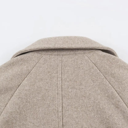 Relaxed Double-Breasted Longline Coat