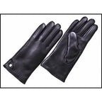 Women's Sheepskin Gloves Autumn and Winter Warm Leather Gloves Fashion 2025 New Ladies Leather Gloves Outdoor Driving Gloves