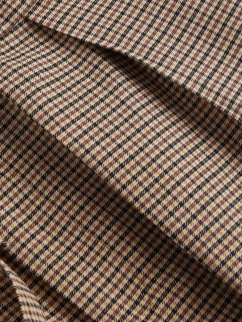 High-Waisted Checked Wide-Leg Trousers