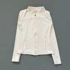 Sculpted High-Neck Zip Jacket