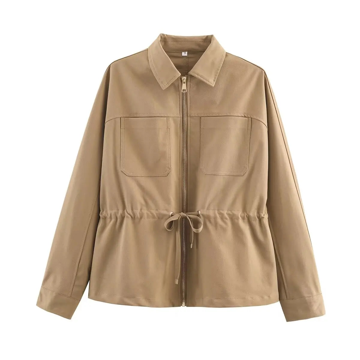 Cinched Utility Jacket and Wide-Leg Trouser Set