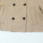 Cropped Double-Button Utility Jacket