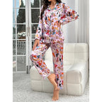 Satin-Finish Long-Sleeved Pyjama Set