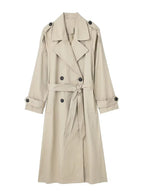 Classic Tie-Belt Longline Trench Coat