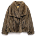 Plum Plush Longline Coat