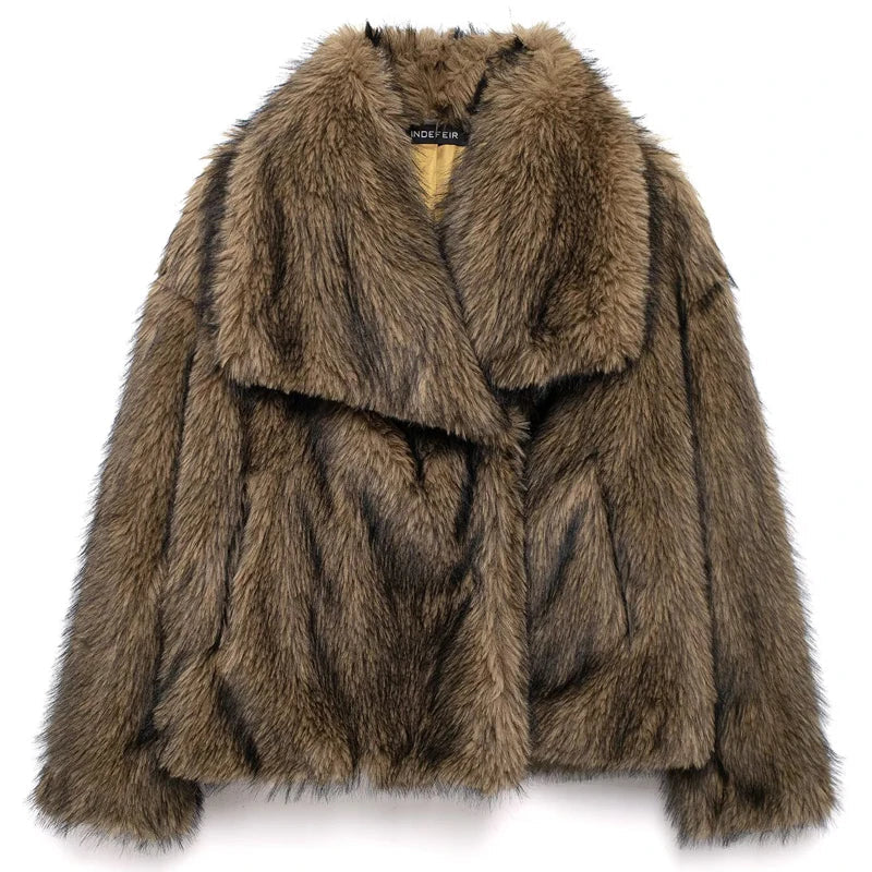 Plum Plush Longline Coat