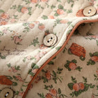 Textured Muslin Long Pyjama Set with Elegant Piping