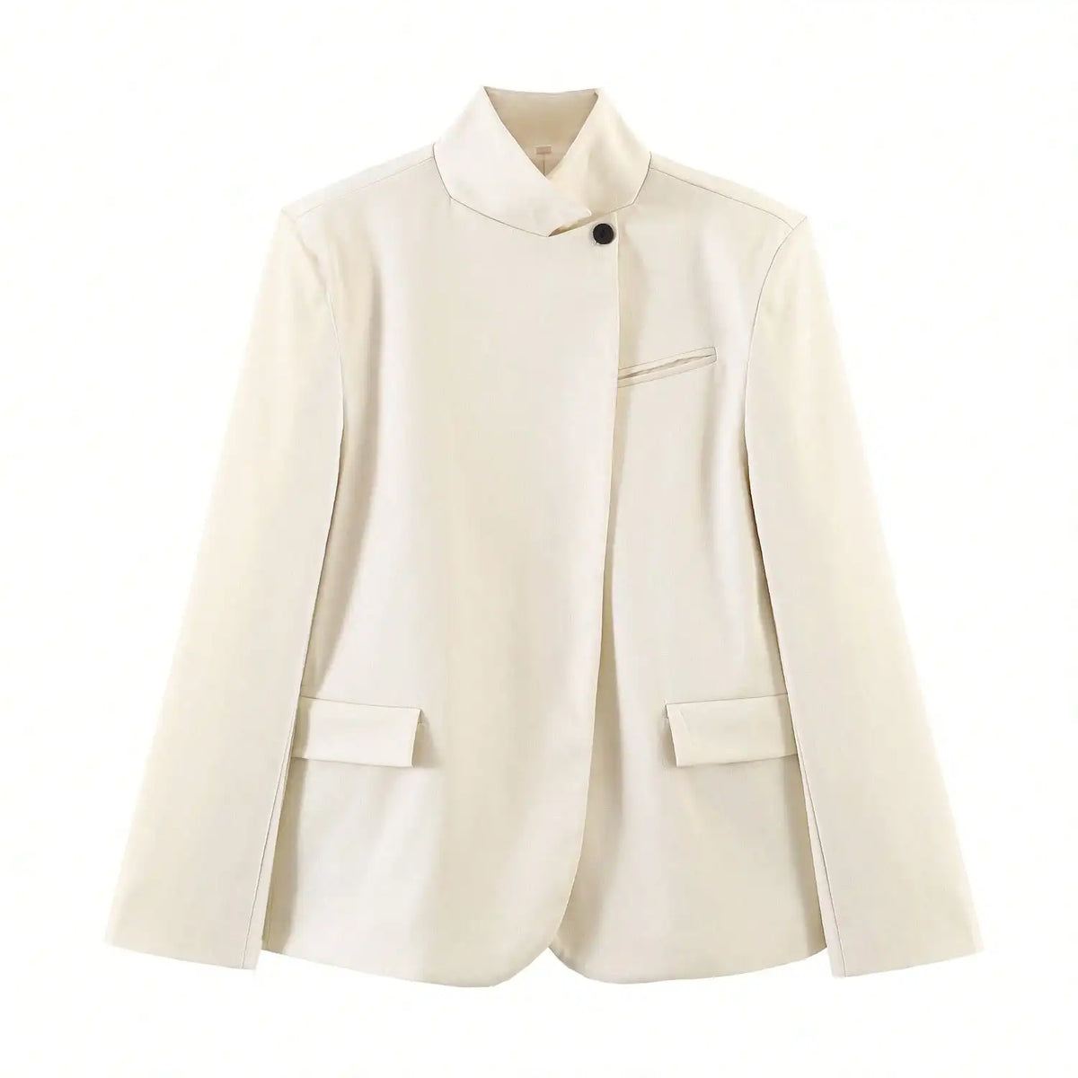 Asymmetric Cut-Out Tailored Blazer