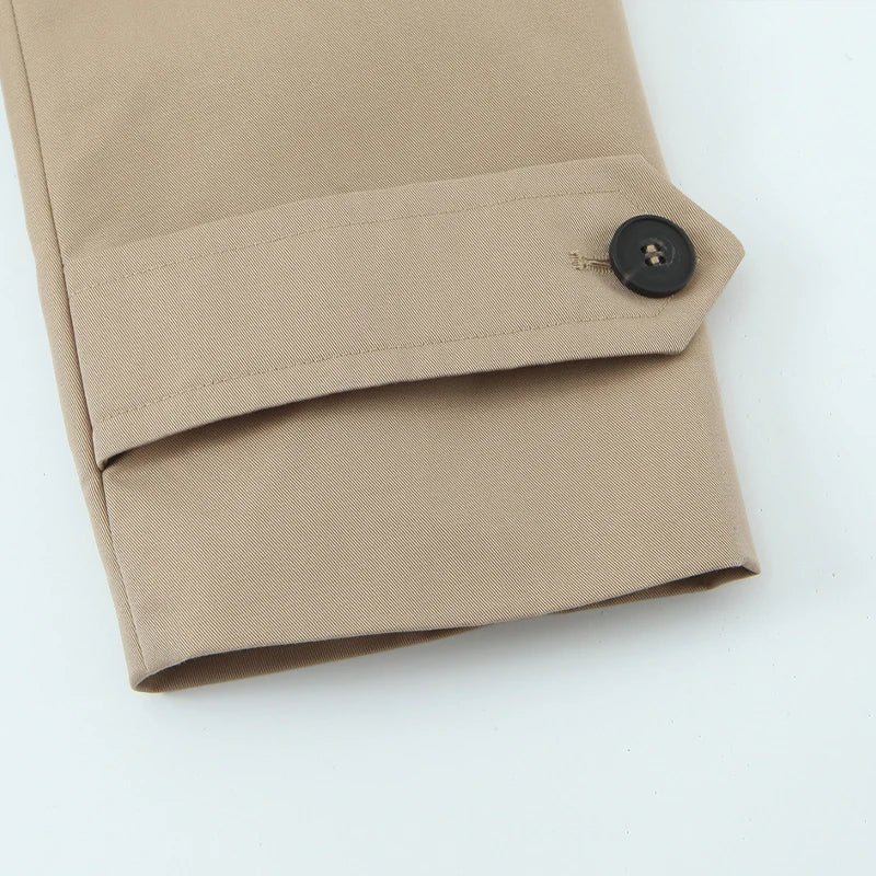Cropped Double-Button Utility Jacket