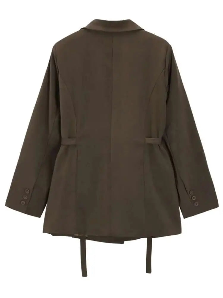 Cinched-Side Tailored Blazer