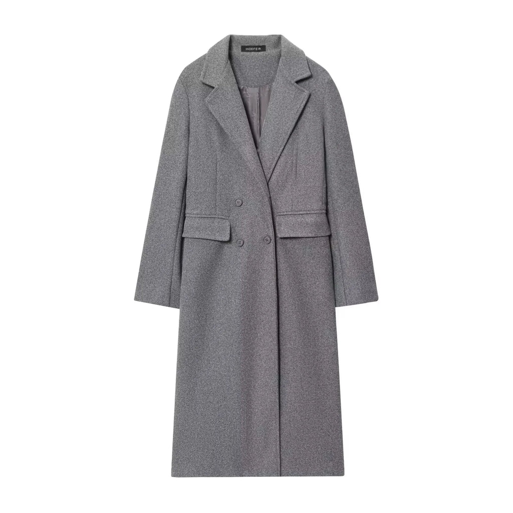 Double-Breasted Longline Coat
