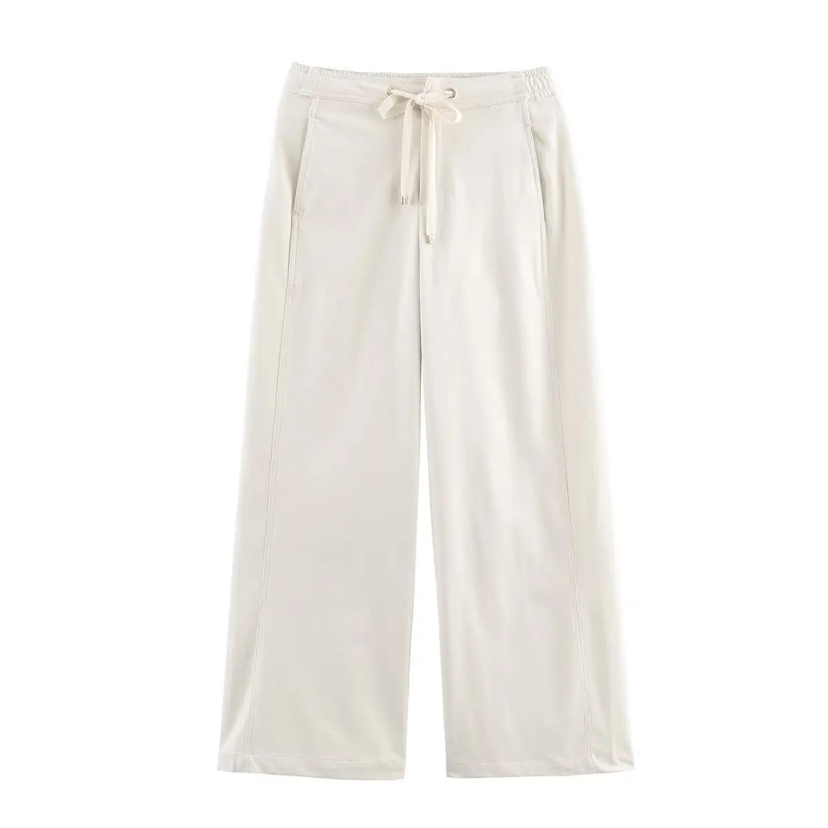 Cinched Utility Jacket and Wide-Leg Trouser Set