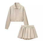 Mock-Neck Activewear Two-Piece Set