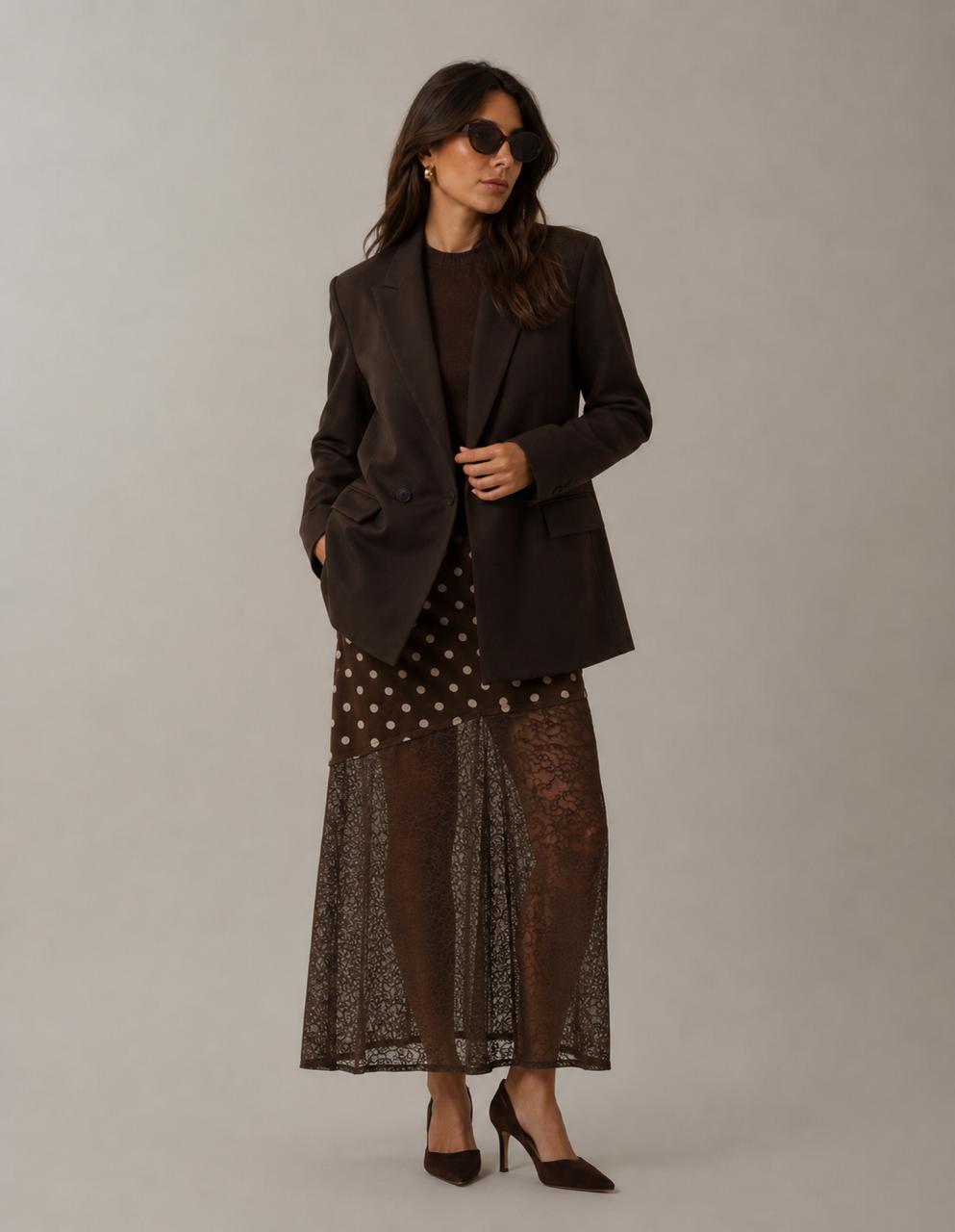 Oversized Double-Breasted Blazer
