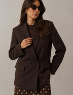 Oversized Double-Breasted Blazer